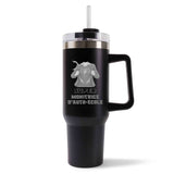Mug isotherme Noir super Monitrice de ski Femme