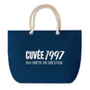 Sac de plage Bleu anse corde Cuvée 1997