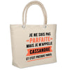 Sac Fête des Mères Mamie Famille Idée Cadeau anniversaire Noël Travail Boulot Métier Départ Retraite Collègue Femme cabas shopping plage
