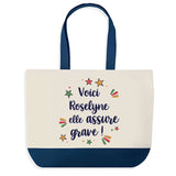 Sac Fête des Mères Mamie Famille Idée Cadeau anniversaire Noël Travail Boulot Métier Départ Retraite Collègue Femme cabas shopping plage
