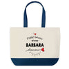 Sac de shopping bleu Bazar d'une Barbara d'amour