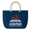 Sac de plage Bleu anse corde Décathlon Légende Humour Geek