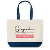 Sac de shopping bleu Géographe en Vacances