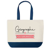 Sac de shopping bleu Géographe en Vacances