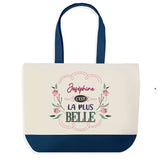 Sac Fête des Mères Mamie Famille Idée Cadeau anniversaire Noël Travail Boulot Métier Départ Retraite Collègue Femme cabas shopping plage