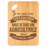 Planche bambou gravée personnalisée femme idée cadeau Fête des Mères apéro 30×20 prénom cuisine plateau fromage anniversaire noel maman mamie