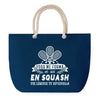 Sac de plage Bleu anse corde Squash Légende Humour Geek