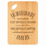 Planche bambou gravée personnalisée homme idée cadeau Fête des Pères apéro 30×20 prénom cuisine plateau fromage anniversaire noel papa papi 