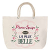 Sac Fête des Mères Mamie Famille Idée Cadeau anniversaire Noël Travail Boulot Métier Départ Retraite Collègue Femme cabas shopping plage