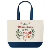 Sac Fête des Mères Mamie Famille Idée Cadeau anniversaire Noël Travail Boulot Métier Départ Retraite Collègue Femme cabas shopping plage