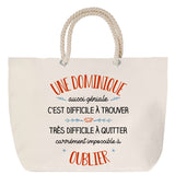 Sac Fête des Mères Mamie Famille Idée Cadeau anniversaire Noël Travail Boulot Métier Départ Retraite Collègue Femme cabas shopping plage