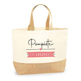 Sac Jute Fête des Mères Fêtes des Pères Mamie Papi Famille Idée Cadeau anniversaire Noël Travail Boulot Métier Départ Retraite Collègue Femme Homme