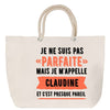 Sac Fête des Mères Mamie Famille Idée Cadeau anniversaire Noël Travail Boulot Métier Départ Retraite Collègue Femme cabas shopping plage