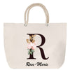 Sac Fête des Mères Mamie Famille Idée Cadeau anniversaire Noël Travail Boulot Métier Départ Retraite Collègue Femme cabas shopping plage