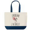 Sac de shopping bleu J'peux pas Ballet Danse Classique