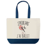 Sac de shopping bleu J'peux pas Ballet Danse Classique