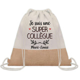 Sac Fête des Mères Mamie Maman Cadeau anniversaire Noël Travail Métier Départ Retraite Collègue Femme cabas shopping plage
