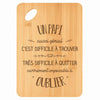 Planche bambou gravée personnalisée homme idée cadeau Fête des Pères apéro 30×20 prénom cuisine plateau fromage anniversaire noel papa papi 