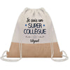 Sac Fête des Pères Papi Papa Cadeau anniversaire Noël Travail Boulot Métier Départ Retraite Collègue Homme cabas shopping plage
