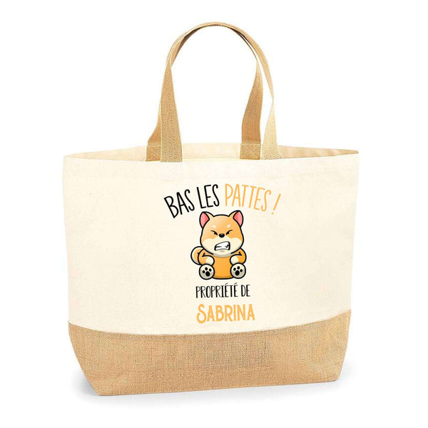 Sac Jute Fête des Mères Fêtes des Pères Mamie Papi Famille Idée Cadeau anniversaire Noël Travail Boulot Métier Départ Retraite Collègue Femme Homme