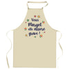 Cadeau Cuisinier cuisinière mère maman papa père mamie papi Vêtement Blouse de protection Barbecue Jardinage Tablier de Travail Tâches ménagères 