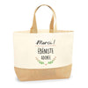 Sac Jute Fête des Mères Fêtes des Pères Mamie Papi Famille Idée Cadeau anniversaire Noël Travail Boulot Métier Départ Retraite Collègue Femme Homme