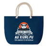 Sac de plage Bleu anse corde Kung Fu Légende Humour Geek
