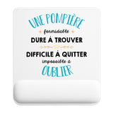 Tapis de souris ergonomique avec repose-poignet, accessoire bureau pour femme et homme, fête des pères, cadeau pas cher, idée cadeau fête des mères, secret santa, départ à la retraite, télétravail et gaming