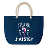 Sac de plage Bleu anse corde J'peux Pas Step