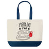 Sac de shopping bleu J'peux pas Kick Boxing
