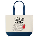 Sac de shopping bleu J'peux pas Kick Boxing