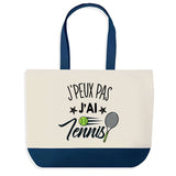 Sac de shopping bleu J'peux pas Tennis 2