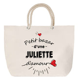 Sac Fête des Mères Mamie Famille Idée Cadeau anniversaire Noël Travail Boulot Métier Départ Retraite Collègue Femme cabas shopping plage