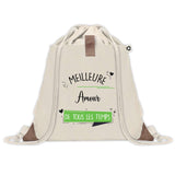 Sac à dos avec pochette Meilleure Amour de tous les temps