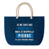 Sac de plage Bleu anse corde Pierre Parfait