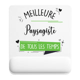 Tapis de souris ergonomique avec repose-poignet, accessoire bureau pour femme et homme, fête des pères, cadeau pas cher, idée cadeau fête des mères, secret santa, départ à la retraite, télétravail et gaming