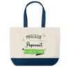 Sac de shopping bleu Meilleur Papounet de tous les temps