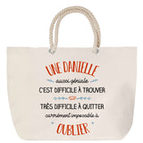 Sac Fête des Mères Mamie Famille Idée Cadeau anniversaire Noël Travail Boulot Métier Départ Retraite Collègue Femme cabas shopping plage