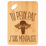 Planche bambou gravée personnalisée femme homme idée cadeau Fête des Mères Fête des Pères apéro papa maman prénom cuisine plateau fromage