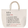 Sac Fête des Mères Mamie Famille Idée Cadeau anniversaire Noël Travail Boulot Métier Départ Retraite Collègue Femme cabas shopping plage