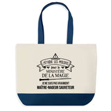 Sac de shopping bleu Maître-Nageur Ministère de la Magie