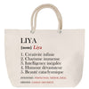 Sac Fête des Mères Mamie Famille Idée Cadeau anniversaire Noël Travail Boulot Métier Départ Retraite Collègue Femme cabas shopping plage