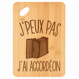 Planche bambou gravée personnalisée femme homme idée cadeau Fête des Mères Fête des Pères apéro papa maman prénom cuisine plateau fromage