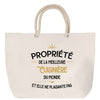 Sac Fête des Mères Mamie Famille Idée Cadeau anniversaire Noël Travail Boulot Métier Départ Retraite Collègue Femme cabas shopping plage
