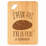 Planche bambou gravée personnalisée femme homme idée cadeau Fête des Mères Fête des Pères apéro papa maman prénom cuisine plateau fromage