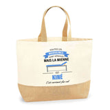 Sac Jute Fête des Mères Fêtes des Pères Mamie Papi Famille Idée Cadeau anniversaire Noël Travail Boulot Métier Départ Retraite Collègue Femme Homme
