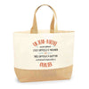 Sac Jute Fête des Mères Fêtes des Pères Mamie Papi Famille Idée Cadeau anniversaire Noël Travail Boulot Métier Départ Retraite Collègue Femme Homme