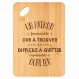 Planche bambou gravée personnalisée homme idée cadeau Fête des Pères apéro 30×20 prénom cuisine plateau fromage anniversaire noel papa papi 