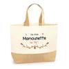 Sac Jute Fête des Mères Fêtes des Pères Mamie Papi Famille Idée Cadeau anniversaire Noël Travail Boulot Métier Départ Retraite Collègue Femme Homme