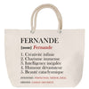 Sac Fête des Mères Mamie Famille Idée Cadeau anniversaire Noël Travail Boulot Métier Départ Retraite Collègue Femme cabas shopping plage